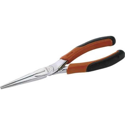 Bahco Zange, ERGO Flachrundzange mit Öffnungsfeder, Zwei-Komponenten-Griffen, lange Backen, verchromt(160 mm) I (160 mm) Bahco Zange, ERGO Flachrundzange mit Öffnungsfeder, Zwei-Komponenten-Griffen, lange Backen, verchromt(160 mm) I (160 mm)