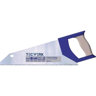 Tecwerk, Handsäge, Handsäge Blattlänge 350 mm 12 feine Spezialzahnung Tecwerk, Handsäge, Handsäge Blattlänge 350 mm 12 feine Spezialzahnung