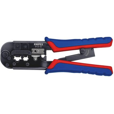 Knipex, Zange, Crimpzange für Westernstecker (190 mm) Knipex, Zange, Crimpzange für Westernstecker (190 mm)
