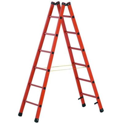 Zarges, Leiter + Gerüst, Sprossen-Stehleiter, Vollkunststoff, beidseitig begehbar (Stehleiter, 412 cm) Zarges, Leiter + Gerüst, Sprossen-Stehleiter, Vollkunststoff, beidseitig begehbar (Stehleiter, 412 cm)