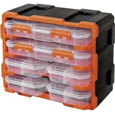 Alutec, Sortimentskasten, Modulares Organizer Boxensystem 6 tlg. Alutec, Sortimentskasten, Modulares Organizer Boxensystem 6 tlg.