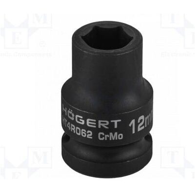 Högert, Steckschlüssel + Stecknuss, Nuss: 6-kant Steckschlüssel,schlag HEX 12mm 1/2" kurze (12 mm) Högert, Steckschlüssel + Stecknuss, Nuss: 6-kant Steckschlüssel,schlag HEX 12mm 1/2" kurze (12 mm)