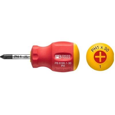 Packard Bell Swiss Tools Schraubenzieher PH1 - Schlagfest, Ergonomischer Griff, 80mm Packard Bell Swiss Tools Schraubenzieher PH1 - Schlagfest, Ergonomischer Griff, 80mm