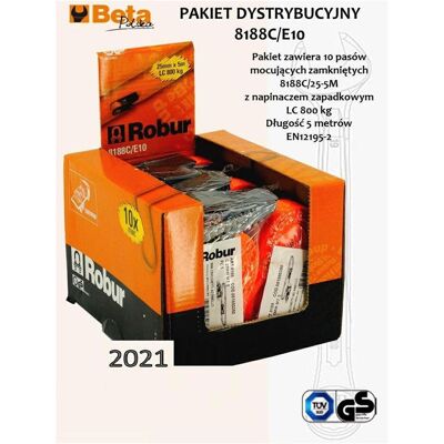 BETA PAS MOCUJĄCY 750kg/5,0m/25mm EKSPOZYTOR /10szt, Reisezubehör BETA PAS MOCUJĄCY 750kg/5,0m/25mm EKSPOZYTOR /10szt, Reisezubehör