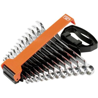 Bahco Schraubenschlüssel, Set With Holder From 8 To 19 (10 mm, 11 mm, 12 mm, 13 mm, 14 mm, 15 mm, 16 mm, 17 mm, 18 mm, 19 mm, 8 mm, 9 mm) Bahco Schraubenschlüssel, Set With Holder From 8 To 19 (10 mm, 11 mm, 12 mm, 13 mm, 14 mm, 15 mm, 16 mm, 17 mm, 18 mm, 19 mm, 8 mm, 9 mm)