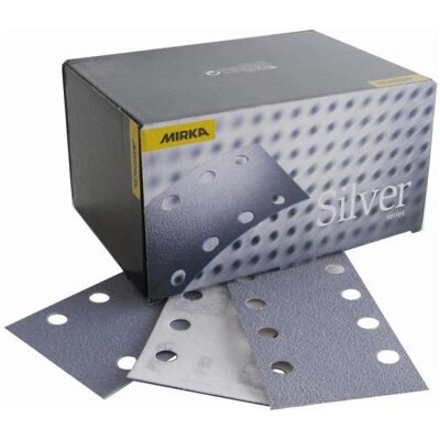 Mirka, Schleifmittel, Zubehör 3668809910 Q-Silver Schleifpapier 81 x 133 mm Klettverschluss P100 100 Stück (P100) Mirka, Schleifmittel, Zubehör 3668809910 Q-Silver Schleifpapier 81 x 133 mm Klettverschluss P100 100 Stück (P100)