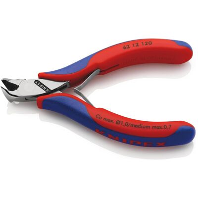 Knipex, Bolzenschneider + Seitenschneider, Elektronik-Schrägschneider (120 mm) Knipex, Bolzenschneider + Seitenschneider, Elektronik-Schrägschneider (120 mm)