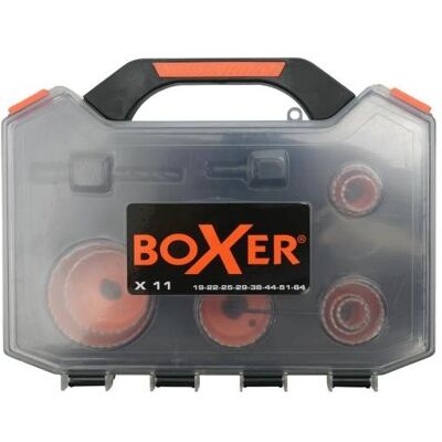 Boxer, Lochsäge, Elektriker-Lochsägensatz 19-64 mm. (19 mm, 64 mm) Boxer, Lochsäge, Elektriker-Lochsägensatz 19-64 mm. (19 mm, 64 mm)