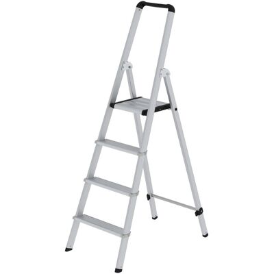 MUNK Aluminium-Leiter - 4 Stufen - Grau - Industriegebrauch MUNK Aluminium-Leiter - 4 Stufen - Grau - Industriegebrauch