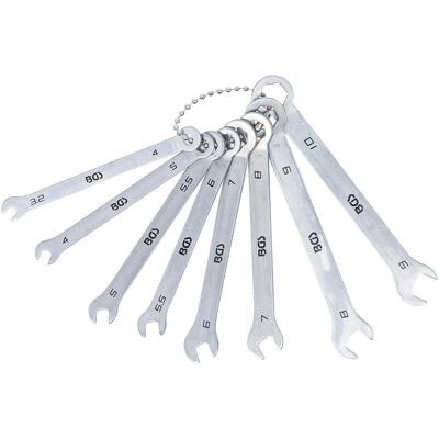 BGS, Schraubenschlüssel, Maul-Ringschlüssel-Satz (10 mm, 4 mm, 5 mm, 6 mm, 7 mm, 8 mm, 9 mm) BGS, Schraubenschlüssel, Maul-Ringschlüssel-Satz (10 mm, 4 mm, 5 mm, 6 mm, 7 mm, 8 mm, 9 mm)