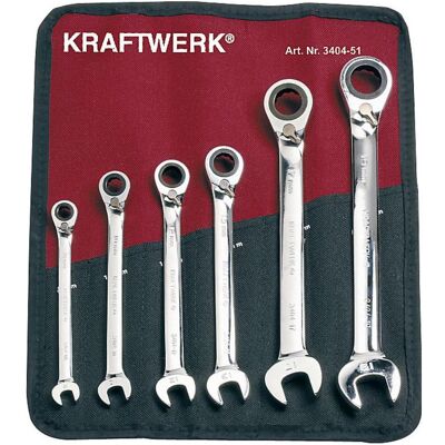 Kraftwerk, Schraubenschlüssel, Ratschen Ringgabelschlüssel (10 mm, 12 mm, 13 mm, 17 mm, 19 mm, 8 mm) Kraftwerk, Schraubenschlüssel, Ratschen Ringgabelschlüssel (10 mm, 12 mm, 13 mm, 17 mm, 19 mm, 8 mm)
