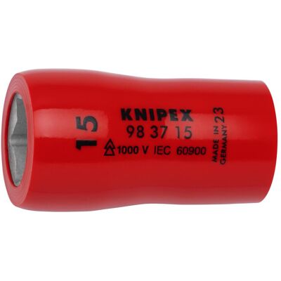 Knipex, Steckschlüssel + Stecknuss, Steckschlüsseleinsatz (15 mm) Knipex, Steckschlüssel + Stecknuss, Steckschlüsseleinsatz (15 mm)