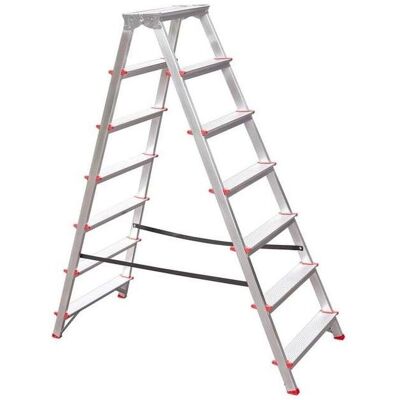 DIY, Leiter + Gerüst Zubehör, 2-Sided Aluminium Folding Stairs 7-Step DIY, Leiter + Gerüst Zubehör, 2-Sided Aluminium Folding Stairs 7-Step