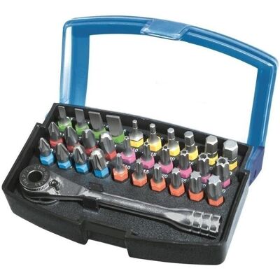 Narex, Bits, 1/4 Bit-Satz mit 31-teiliger Ratsche, 443000918 Narex, Bits, 1/4 Bit-Satz mit 31-teiliger Ratsche, 443000918