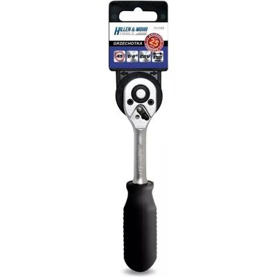 Dedra, Ratsche, 1/4-Zoll-Ratsche, 45 Zähne, CRV 6140, gerader Einzelgriff Dedra, Ratsche, 1/4-Zoll-Ratsche, 45 Zähne, CRV 6140, gerader Einzelgriff