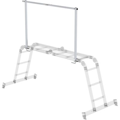 Munk, Leiter + Gerüst, Aluminium-Geländer anklemmbar für Bestell-Nr. 031310, 031312 und 031314 (Gerüst, 146 cm) Munk, Leiter + Gerüst, Aluminium-Geländer anklemmbar für Bestell-Nr. 031310, 031312 und 031314 (Gerüst, 146 cm)
