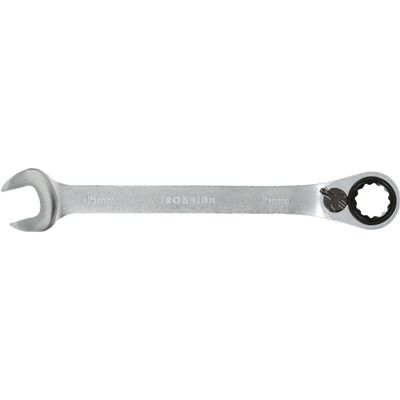 Ironside, Schraubenschlüssel, Knarren-Ring-Gabelschlüssel (15 mm) Ironside, Schraubenschlüssel, Knarren-Ring-Gabelschlüssel (15 mm)