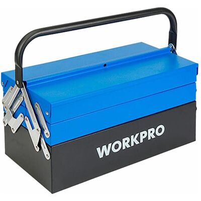 Workpro, Werkzeugkoffer, Metal tool box, 5 compartments, 41.5 × 20 × 20 cm Workpro, Werkzeugkoffer, Metal tool box, 5 compartments, 41.5 × 20 × 20 cm