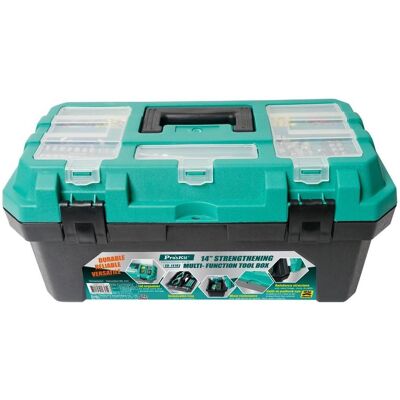 Prokits, Werkzeugkoffer, Multifunktionaler Werkzeugkasten mit herausnehmbarer Ablage, 14", 10 kg, 310 x 150 x 130 mm, Prokits, Werkzeugkoffer, Multifunktionaler Werkzeugkasten mit herausnehmbarer Ablage, 14", 10 kg, 310 x 150 x 130 mm,