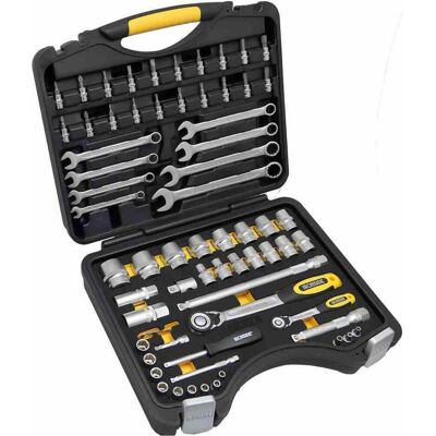 Ironside, Steckschlüssel + Stecknuss, Profi Steckschlüssel-Set 68-tlg. 6,35 mm (1/4") - 12,7 mm (1/2") (1/2") Ironside, Steckschlüssel + Stecknuss, Profi Steckschlüssel-Set 68-tlg. 6,35 mm (1/4") - 12,7 mm (1/2") (1/2")