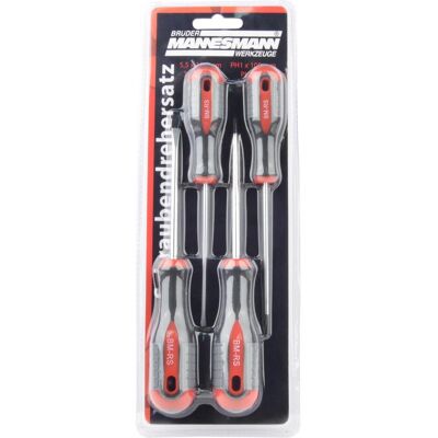 Mannesmann, Schraubenzieher, Schraubendreher-Set, 4-tlg. Mannesmann, Schraubenzieher, Schraubendreher-Set, 4-tlg.