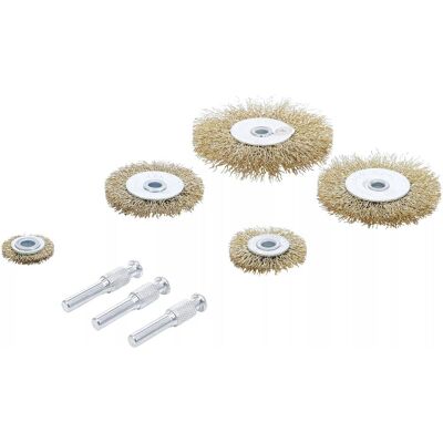 BGS, Schleifmittel, Stahldraht-Bürsten-Satz Ø 25 - 75 mm 8-tlg. BGS, Schleifmittel, Stahldraht-Bürsten-Satz Ø 25 - 75 mm 8-tlg.