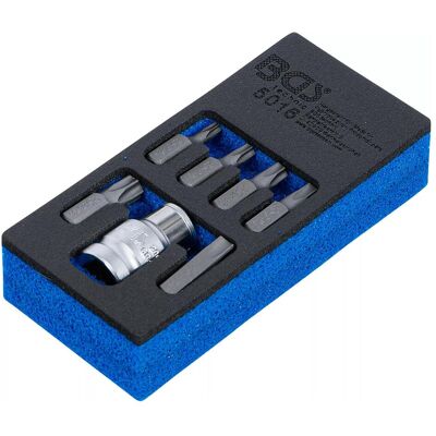BGS, Bits, Schraubendreher-Bit-Satz Antrieb Aussensechskant 10 mm (3/8") T-Profil (für Torx) 7-tlg. BGS, Bits, Schraubendreher-Bit-Satz Antrieb Aussensechskant 10 mm (3/8") T-Profil (für Torx) 7-tlg.