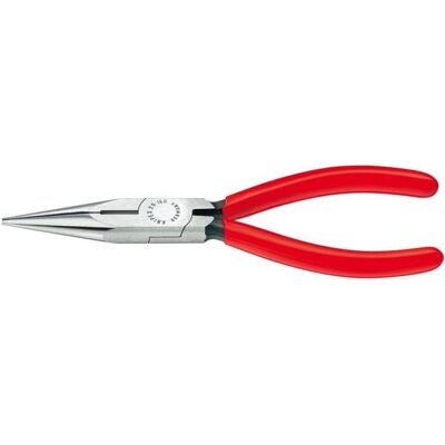 Knipex, Zange, Flachrundzange 25 01 140 SB L.140mm m.Facette Schneide gerade Kopf poliert Griffe Ku.überzogen Ra... (140 mm) Knipex, Zange, Flachrundzange 25 01 140 SB L.140mm m.Facette Schneide gerade Kopf poliert Griffe Ku.überzogen Ra... (140 mm)