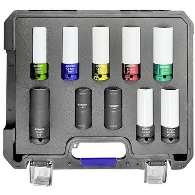 Kunzer, Steckschlüssel + Stecknuss, 7RK10 Steckschlüsselsatz (15 mm, 17 mm, 19 mm, 21 mm, 22 mm) Kunzer, Steckschlüssel + Stecknuss, 7RK10 Steckschlüsselsatz (15 mm, 17 mm, 19 mm, 21 mm, 22 mm)