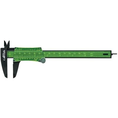 Calimax, Messlehre, Kunststoff-Messschieber (13 cm) Calimax, Messlehre, Kunststoff-Messschieber (13 cm)