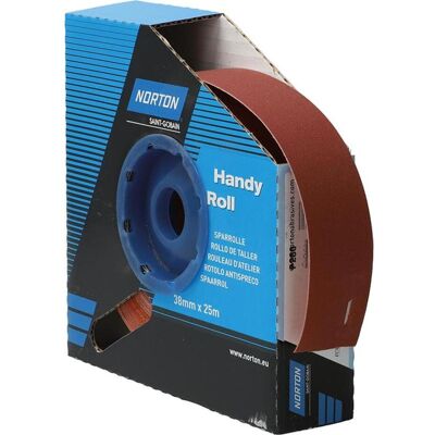 Norton R222 38mm x 25m P280 Schleifpapierrolle - Schleifrolle Norton R222 38mm x 25m P280 Schleifpapierrolle - Schleifrolle