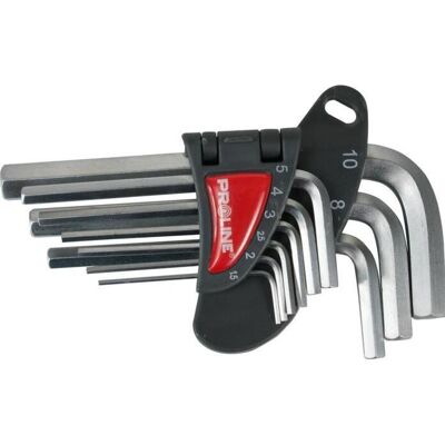 Proline, Sechskantschlüssel, Pro-Line Rinkinys Innensechskantschlüssel Typ L 1,5-10 mm 9 Stk. (48309) Proline, Sechskantschlüssel, Pro-Line Rinkinys Innensechskantschlüssel Typ L 1,5-10 mm 9 Stk. (48309)