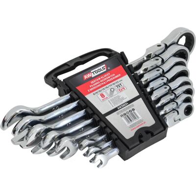 AWTOOLS - Płasko-oczkowe z grzechotką - 8-22mm - Ratsche - Schraubenschlüssel-Set AWTOOLS - Płasko-oczkowe z grzechotką - 8-22mm - Ratsche - Schraubenschlüssel-Set