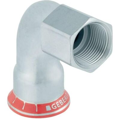 Geberit Rohrverbindungstechnik, Mapress El-verzinkt Übergangswinkel 90° mit Innengewinde: d=28mm, Rp=1" (Winkelverbindung) Geberit Rohrverbindungstechnik, Mapress El-verzinkt Übergangswinkel 90° mit Innengewinde: d=28mm, Rp=1" (Winkelverbindung)