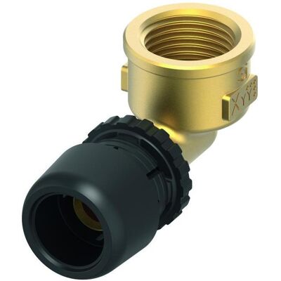 TECE, Rohrverbindungstechnik, TECElogo-Ax Winkelübergangsmuffe Dimension 20 x Rp 1/2", Siliziumbronze TECE, Rohrverbindungstechnik, TECElogo-Ax Winkelübergangsmuffe Dimension 20 x Rp 1/2", Siliziumbronze