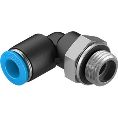 Festo, Rohrverbindungstechnik, Push-in Elbow Fitting, Male G1/4, 8mm (Winkelverbindung) Festo, Rohrverbindungstechnik, Push-in Elbow Fitting, Male G1/4, 8mm (Winkelverbindung)