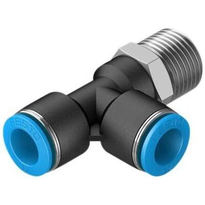 Festo, Rohrverbindungstechnik, T-Verschraubung, Druckluft, Messing, 67.5mm, R1/2″, Gewindestift (T-Verbindung) Festo, Rohrverbindungstechnik, T-Verschraubung, Druckluft, Messing, 67.5mm, R1/2″, Gewindestift (T-Verbindung)
