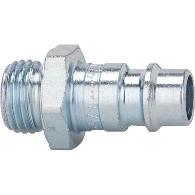 Riegler, Schlauchanschluss + Schlauchverbinder, Stecknippel Stahl verzinkt Stecker DN 7,2-7,8 Aussengewinde G 1/2 ″ SW 24 mm Riegler, Schlauchanschluss + Schlauchverbinder, Stecknippel Stahl verzinkt Stecker DN 7,2-7,8 Aussengewinde G 1/2 ″ SW 24 mm