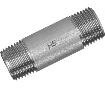 Hermann schmidt, Rohrverbindungstechnik, HS Edelstahl-Rohrdoppelnippel 23 konisches Gewinde, 1 1/4x100mm (Doppelnippel) Hermann schmidt, Rohrverbindungstechnik, HS Edelstahl-Rohrdoppelnippel 23 konisches Gewinde, 1 1/4x100mm (Doppelnippel)