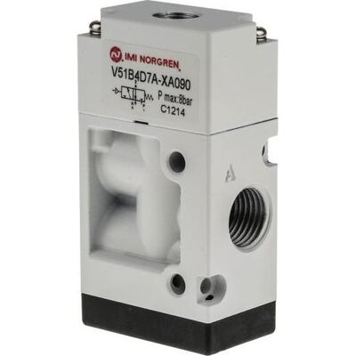 RS PRO, Ventil, 3/2 Pilot / Spring Operated Valve, G1/4" RS PRO, Ventil, 3/2 Pilot / Spring Operated Valve, G1/4"
