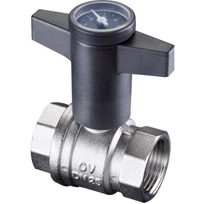 Oventrop, Zubehör Sanitärinstallation, OV Knebelgriff-Kugelhahn Optibal PN 16, mit Thermometer DN 15 1/2Zoll Oventrop, Zubehör Sanitärinstallation, OV Knebelgriff-Kugelhahn Optibal PN 16, mit Thermometer DN 15 1/2Zoll