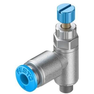 Festo, Ventil, Drosselventil, Rändelschraube, M5 / QS-4, 20kPa... 1MPa, 110L/min Festo, Ventil, Drosselventil, Rändelschraube, M5 / QS-4, 20kPa... 1MPa, 110L/min