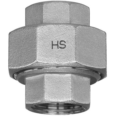 Hermann schmidt, Rohrverbindungstechnik, HS Edelstahl-Verschraubung 331 IG/AG, flach dichtend, 3/4 (Rohrverschraubung) Hermann schmidt, Rohrverbindungstechnik, HS Edelstahl-Verschraubung 331 IG/AG, flach dichtend, 3/4 (Rohrverschraubung)