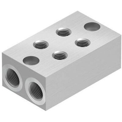 Festo, Rohrverbindungstechnik, Morsettiera pneumatica OABM-P-G3-15-2 8049144 Festo, Rohrverbindungstechnik, Morsettiera pneumatica OABM-P-G3-15-2 8049144