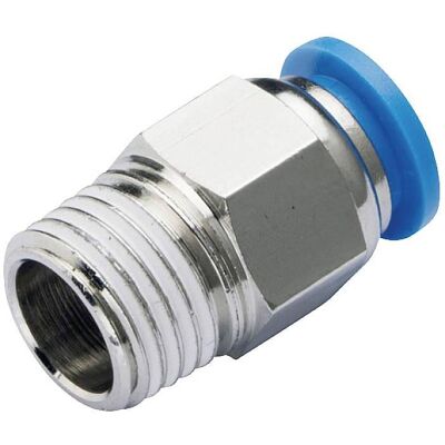 Tru Components, Rohrverbindungstechnik, Gerade-Verbinder PC4-M5 Rohr-Ø: 4 mm Gewinde-Mass: M5 x 0.8 1 Tru Components, Rohrverbindungstechnik, Gerade-Verbinder PC4-M5 Rohr-Ø: 4 mm Gewinde-Mass: M5 x 0.8 1