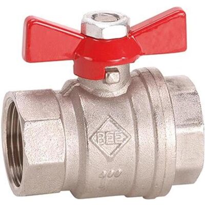 Ventil, Kugelhahn BR 990.3 Flügelgriff, IG/AG G 3/8", PN40, Messing BEE Ventil, Kugelhahn BR 990.3 Flügelgriff, IG/AG G 3/8", PN40, Messing BEE