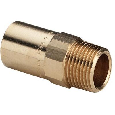 Viega Sanpress Nippel 22x1/2" Messing - Rohrverbindung Viega Sanpress Nippel 22x1/2" Messing - Rohrverbindung