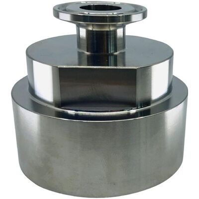 BRW, Rohrverbindungstechnik, Tri-Clamp Kupplung nach DIN 32676 mit IBC Innengewinde BRW, Rohrverbindungstechnik, Tri-Clamp Kupplung nach DIN 32676 mit IBC Innengewinde