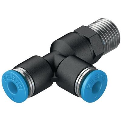 Festo, Rohrverbindungstechnik, Push-in Elbow Fitting, Male G1/4, 10mm (Winkelverbindung) Festo, Rohrverbindungstechnik, Push-in Elbow Fitting, Male G1/4, 10mm (Winkelverbindung)