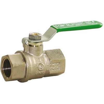 Pettinaroli, Ventil, TEA belagt kuglehane 1 1/4" muffe/muffe svaer model med grønt stålgreb Pettinaroli, Ventil, TEA belagt kuglehane 1 1/4" muffe/muffe svaer model med grønt stålgreb